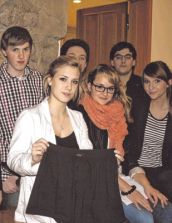 Einige Mitglieder der Sch&uuml;lerfirma &bdquo;Pepperpants&ldquo;. Foto: Susanne Walter 