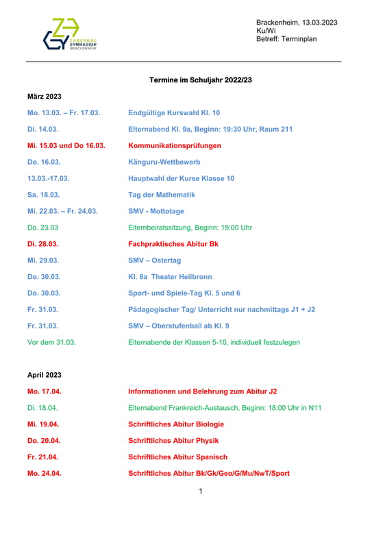 BITTE ANKLICKEN FÜR TERMINPLAN!