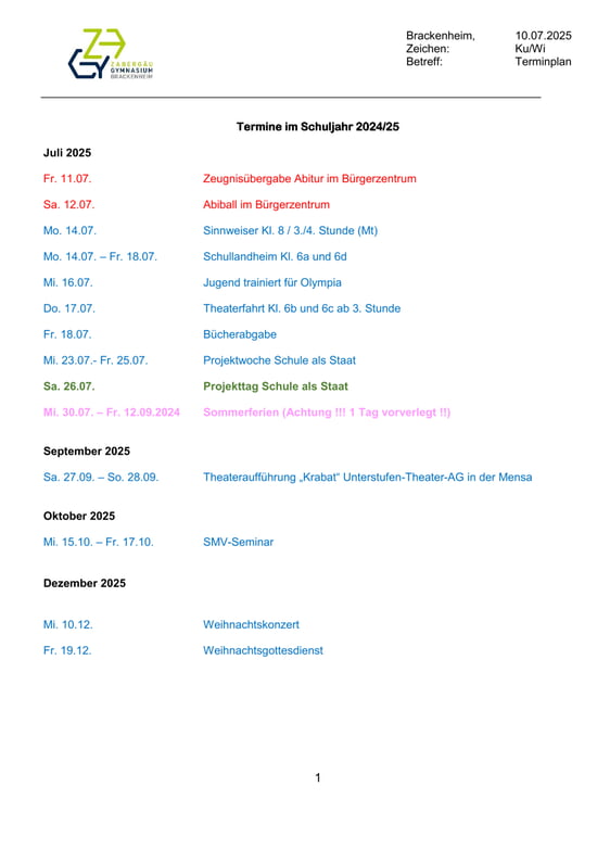 BITTE ANKLICKEN FÜR TERMINPLAN!