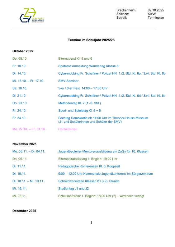 BITTE ANKLICKEN FÜR TERMINPLAN!
