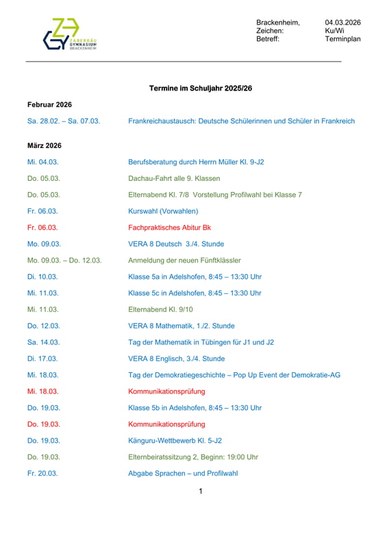 BITTE ANKLICKEN F&Uuml;R TERMINPLAN!